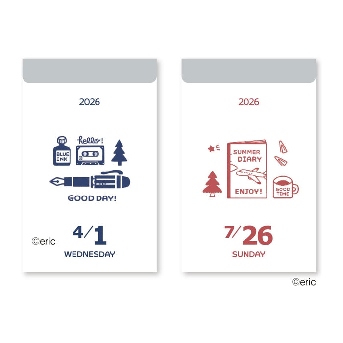 2026 カレンダー eric 日めくり - 八文字屋OnlineStore
