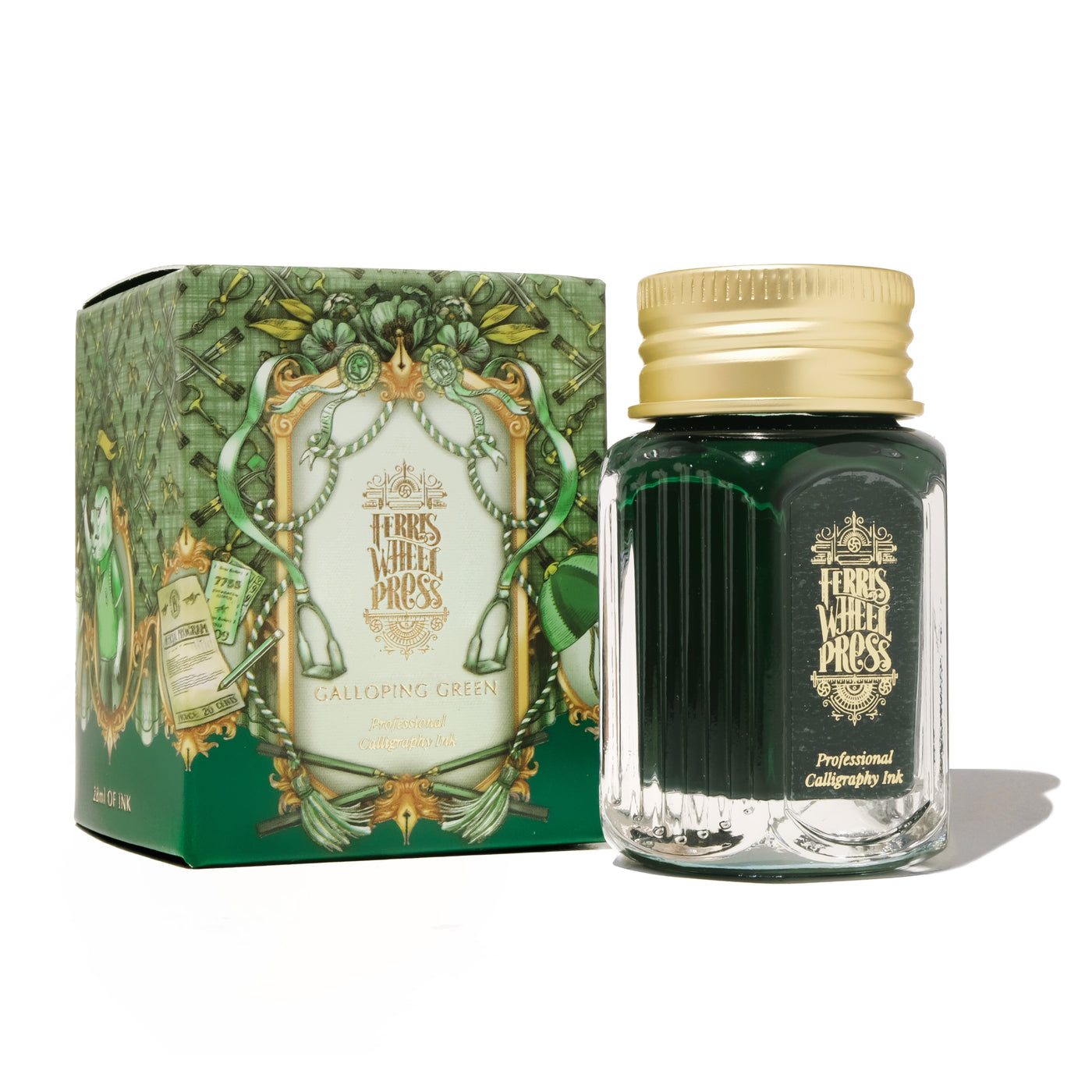 フェリスホイールプレス ファンシフルイベントコレクション カリグラフィーインク ギャロッピング グリーン