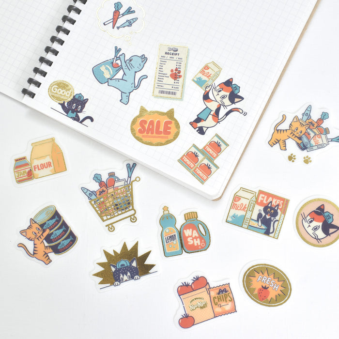 オビワン 金箔入りフレークシール NyanNyan MART -Sale day-