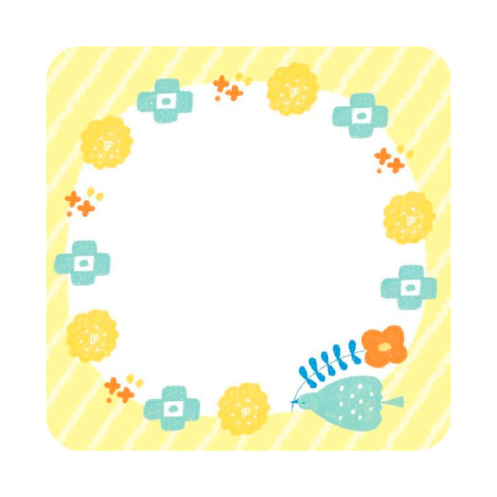 mizutama fufufu手帳 2連付箋 おはないっぱい - 八文字屋OnlineStore