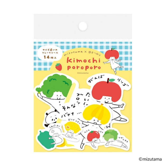 mizutama kimochi poroporo サイズ違いのフレークシール - 八文字屋OnlineStore