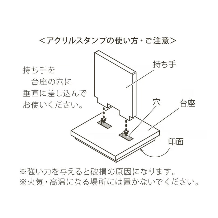 +lab×mizutama おめかしの時間 アクリルスタンドはんこ