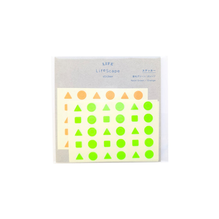 LifeScape Stickers – Fluorescent Green / Orange