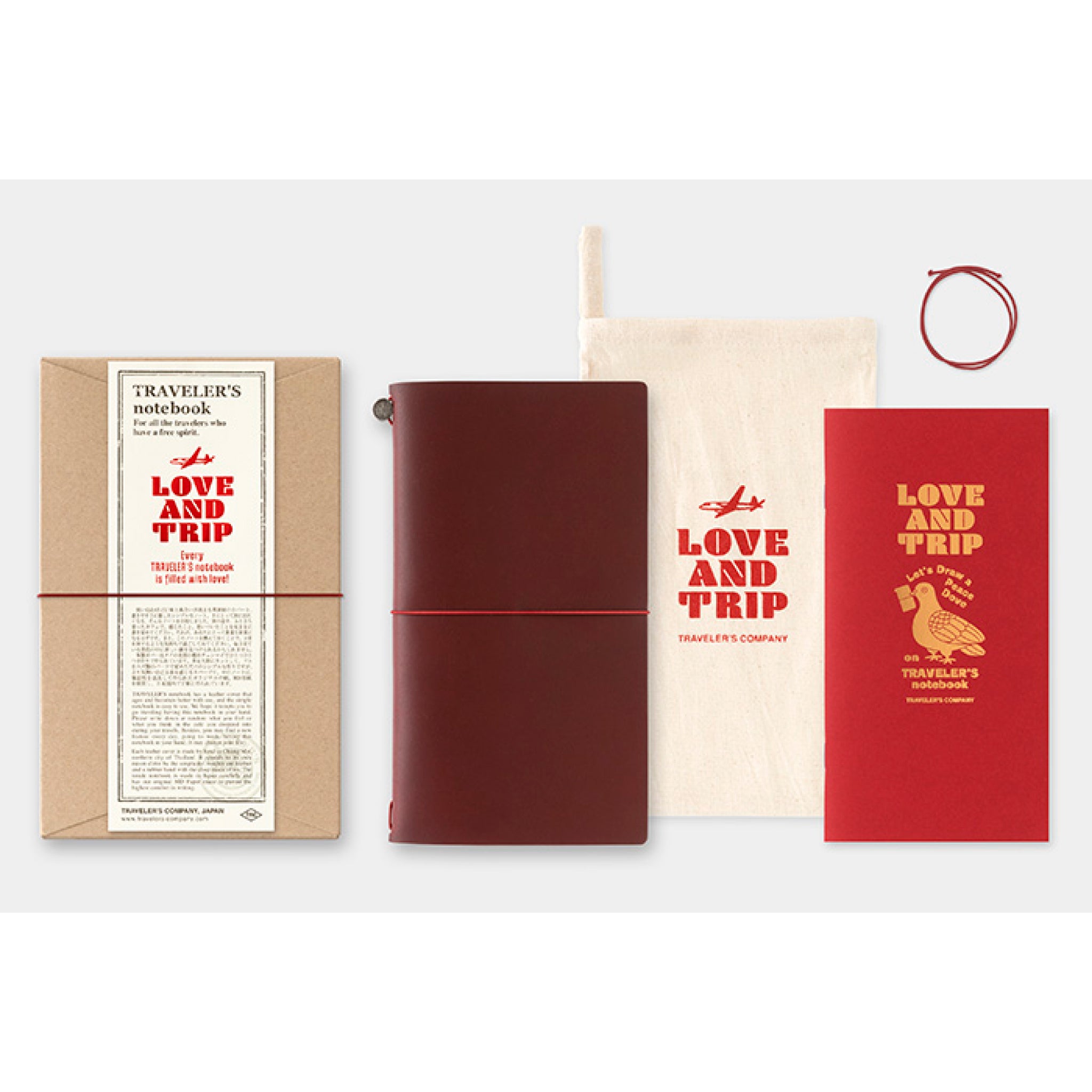 (即日発送) トラベラーズノート レギュラーサイズ LOVE AND TRIP TRAVELER'S notebook LOVE AND TRIP Red (Regular Size) | 八