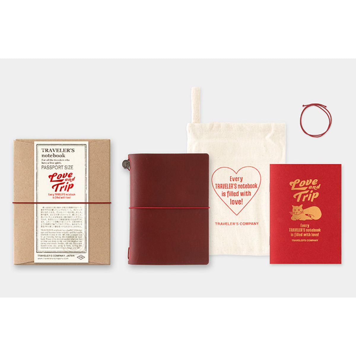トラベラーズノート LOVE AND TRIP TRAVELER'S notebook LOVE AND TRIP Red / レッド | TRAVELER'S COMPANY