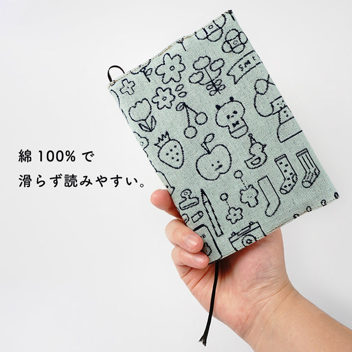 mizutama × 米織小紋 ブックカバー - 八文字屋OnlineStore