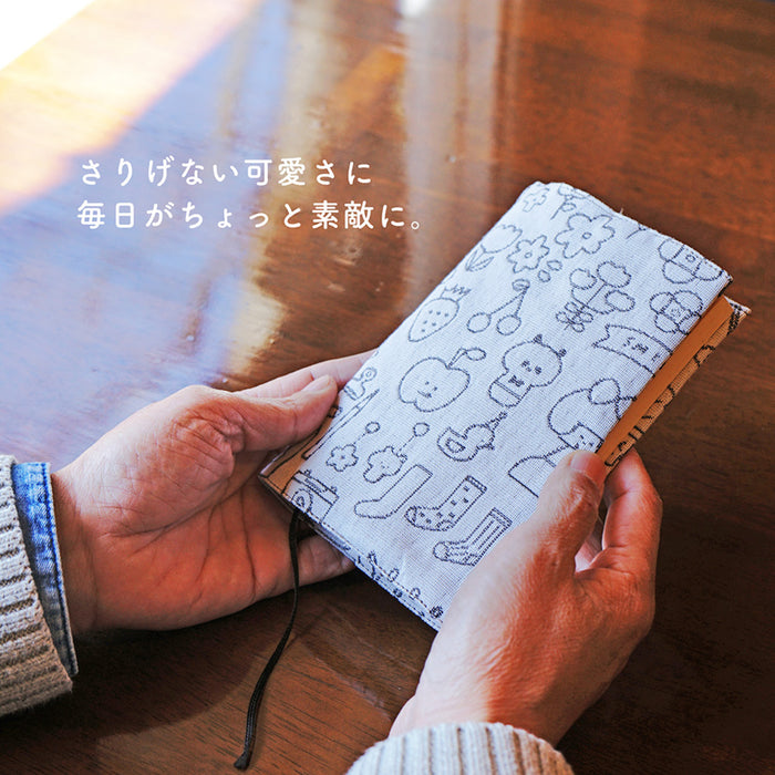 mizutama × 米織小紋 ブックカバー - 八文字屋OnlineStore