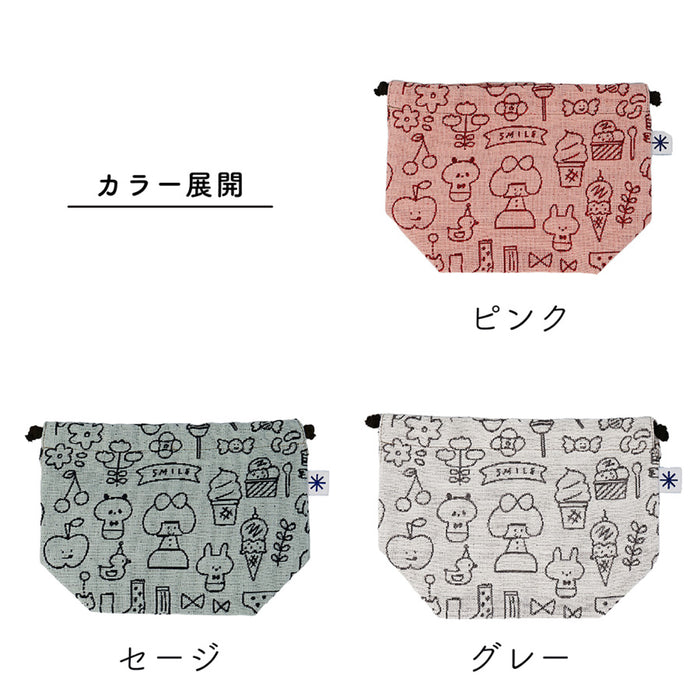 mizutama × 米織小紋 春柄 おにぎり巾着 - 八文字屋OnlineStore