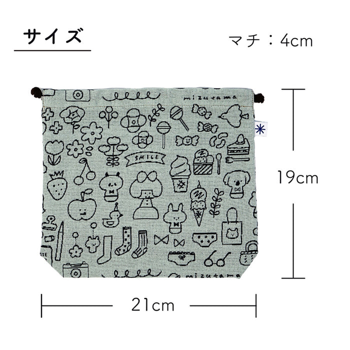 mizutama × 米織小紋 手帳巾着 - 八文字屋OnlineStore