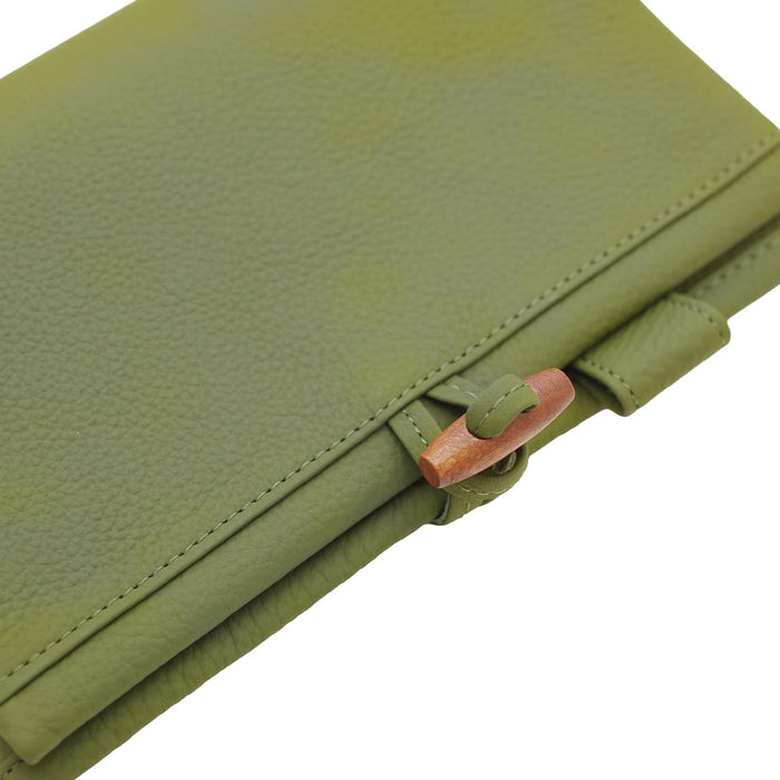 抹茶 バイブル-15mm トグル留め 深緑