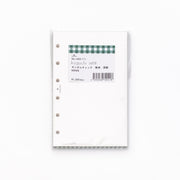 mini6 koguchi refill ギンガムチェック 深緑 - 八文字屋OnlineStore