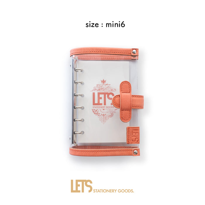 クリアシステム手帳 ミニ6 mostro アプリコットピンク - 八文字屋OnlineStore