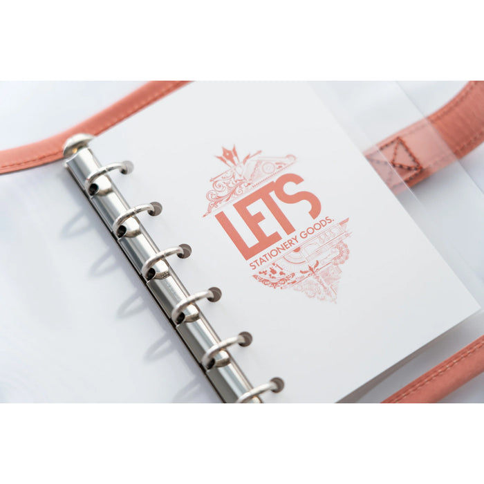 クリアシステム手帳 ミニ6 mostro アプリコットピンク - 八文字屋OnlineStore