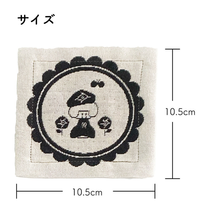 mizutama × 米織小紋 バラ コースター2枚セット