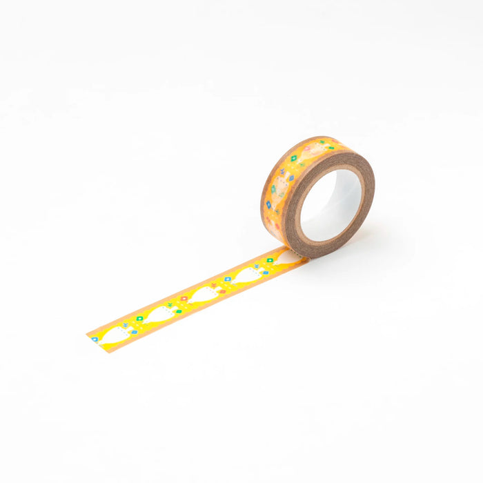 mizutama マスキングテープ 鳥＜イエロー＞ - 八文字屋OnlineStore