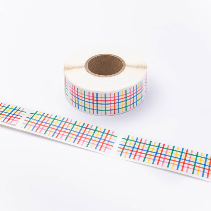 mizutama ロールシール カラフルチェック - 八文字屋OnlineStore