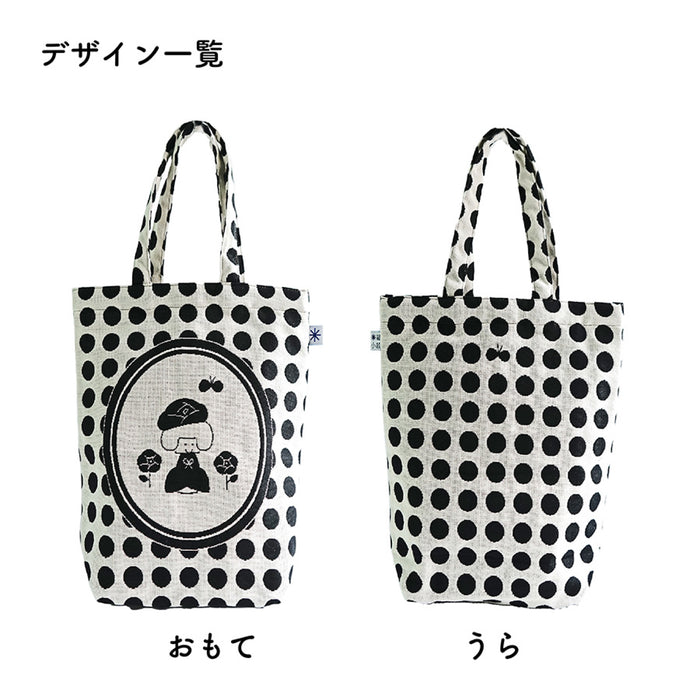 mizutama × 米織小紋 バラ Sトート