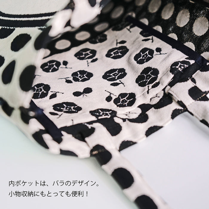 mizutama × 米織小紋 バラ Sトート