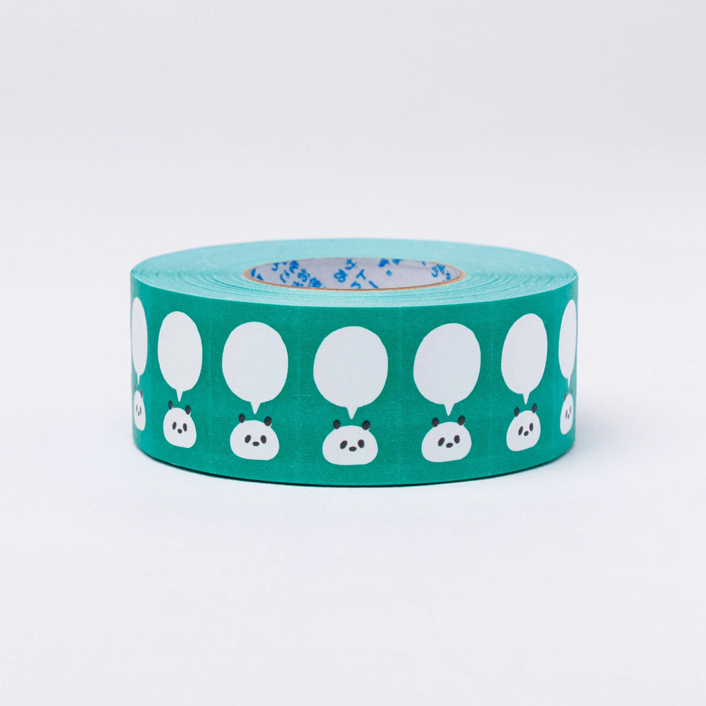 mizutama ラベラーシール ふきだしパンダ＜緑色＞ | 八文字屋OnlineStore