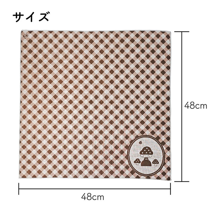 mizutama × 米織小紋 大判はんかち きのこ - 八文字屋OnlineStore