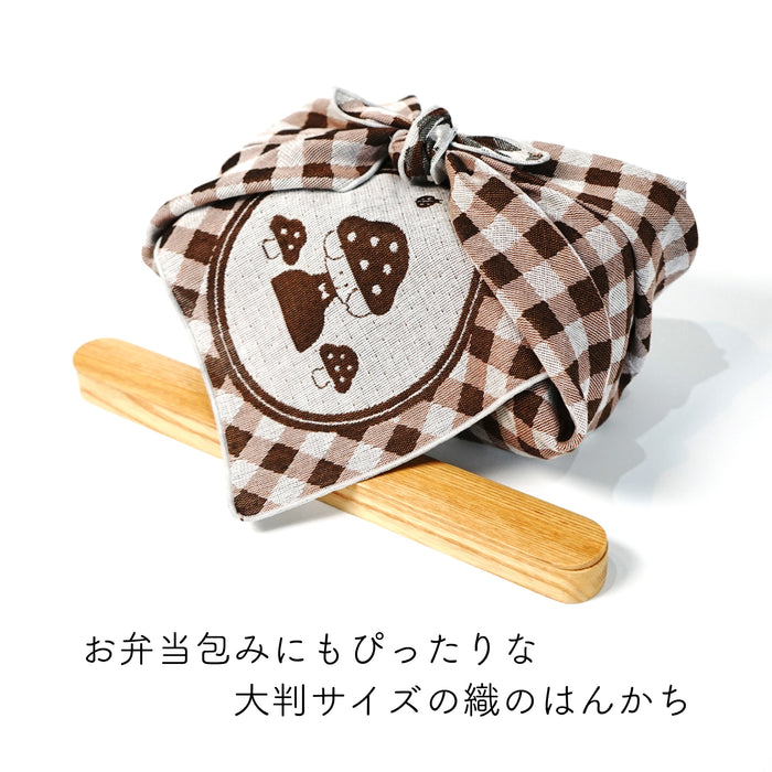 mizutama × 米織小紋 大判はんかち きのこ - 八文字屋OnlineStore