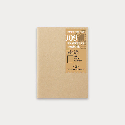 TRAVELER’S notebook (Passport Size) Refill Kraft Paper Notebook - 八文字屋OnlineStore