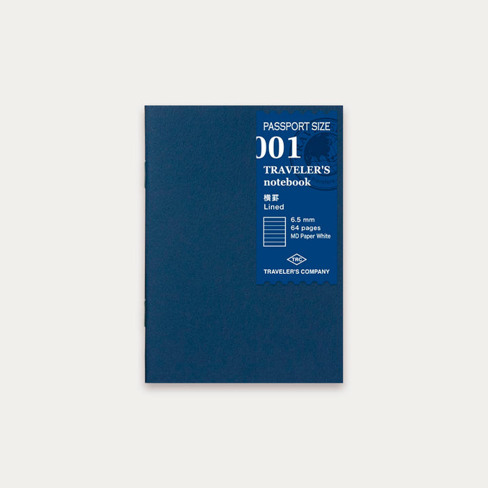 TRAVELER’S notebook (Passport Size) Refill Lined Notebook - 八文字屋OnlineStore