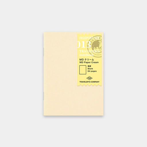 TRAVELER’S notebook (Passport Size) Refill MD Paper Cream - 八文字屋OnlineStore