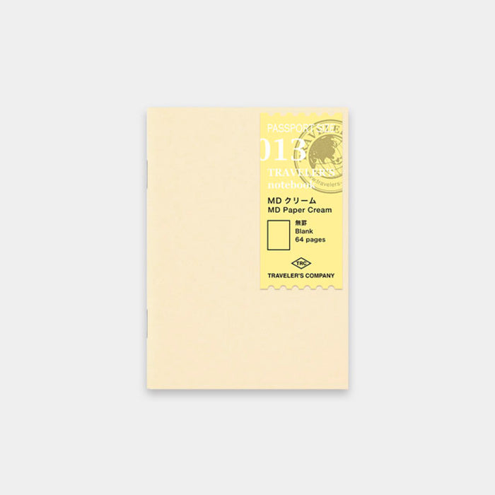 TRAVELER’S notebook (Passport Size) Refill MD Paper Cream - 八文字屋OnlineStore