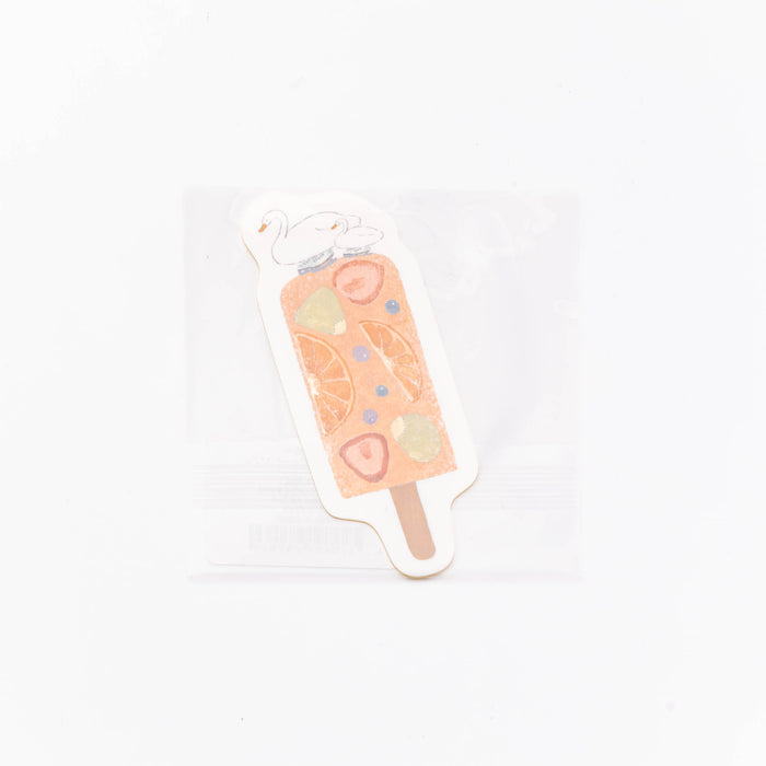 トビマツショウイチロウ ステッカー アイスキャンディーとスワン - 八文字屋OnlineStore