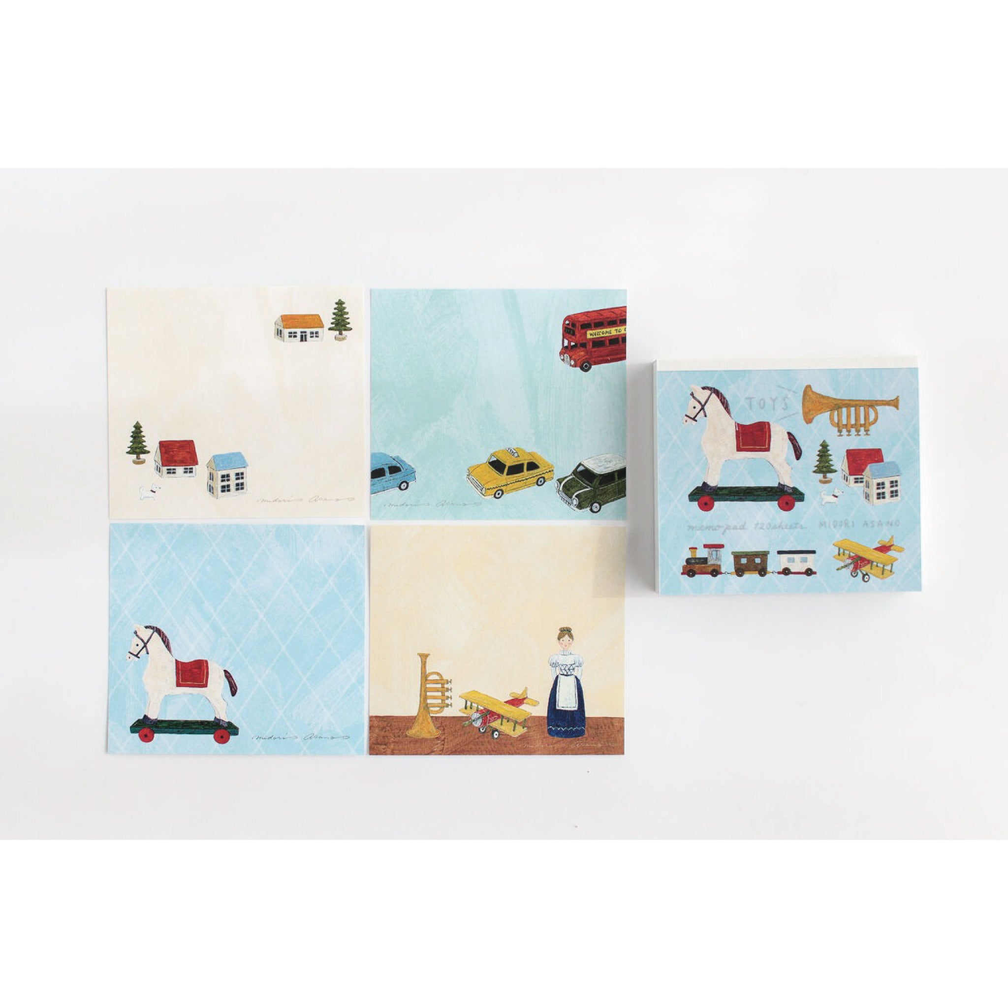 浅野みどり ブロックメモ TOYS | 八文字屋OnlineStore