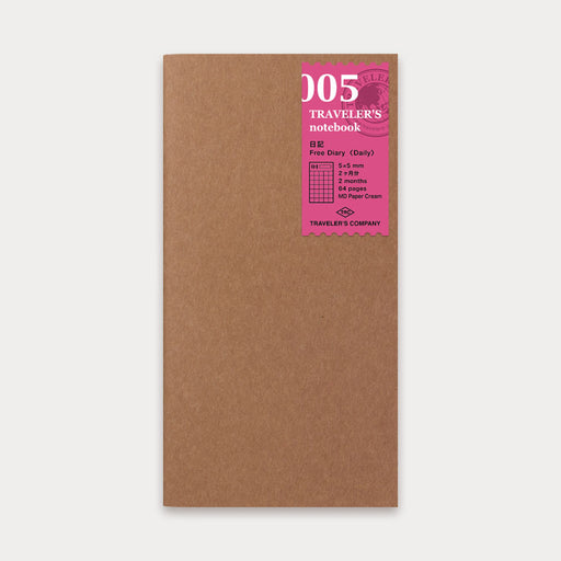 TRAVELER’S notebook Refill Free Diary - 八文字屋OnlineStore