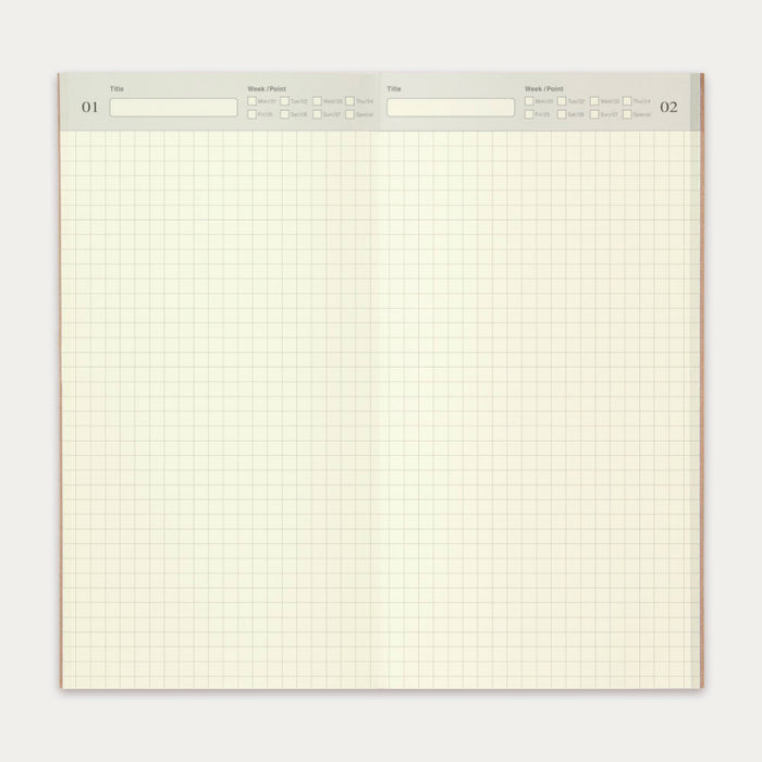 TRAVELER’S notebook Refill Free Diary - 八文字屋OnlineStore