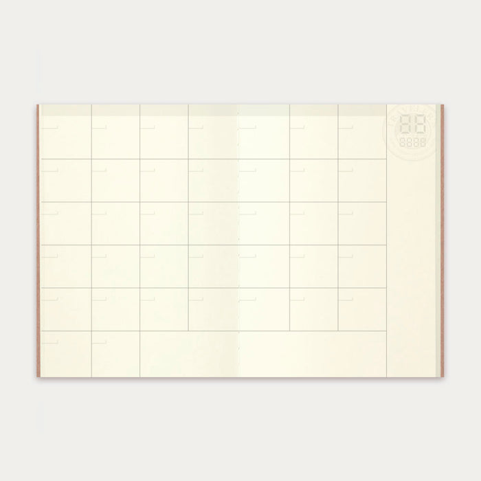 TRAVELER’S notebook (Passport Size) Refill Free Diary <Monthly> - 八文字屋OnlineStore