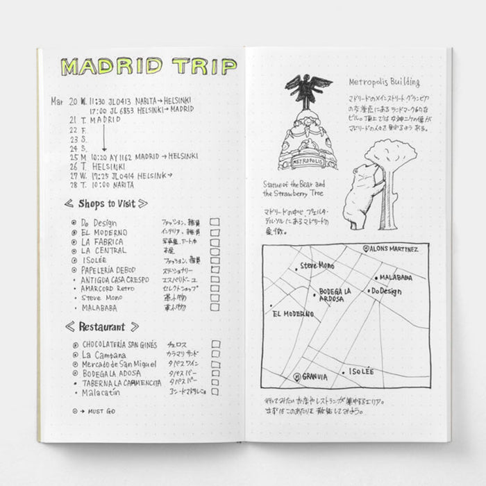TRAVELER’S notebook Refill Dot Grid - 八文字屋OnlineStore