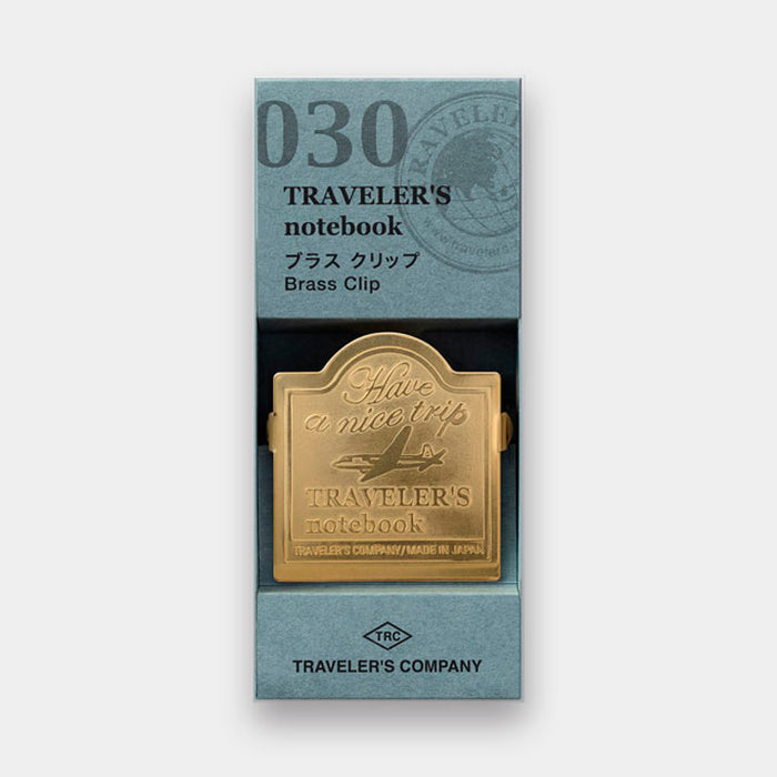 TRAVELER’S notebook Brass Clip Airplane - 八文字屋OnlineStore