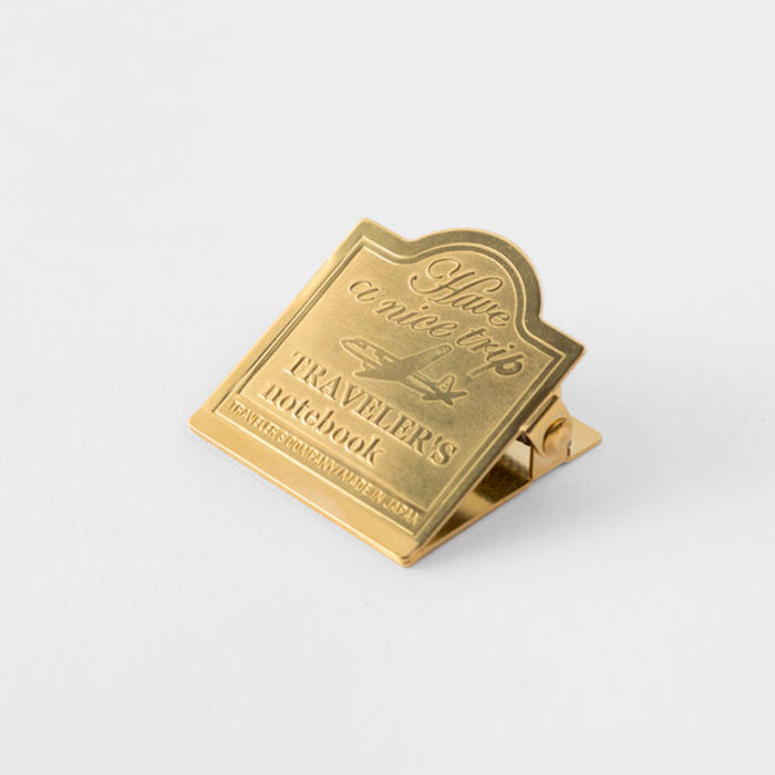 TRAVELER’S notebook Brass Clip Airplane - 八文字屋OnlineStore