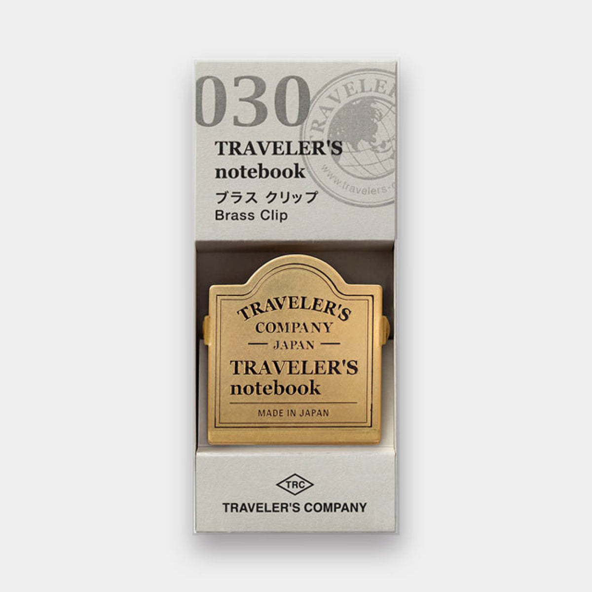 トラベラーズノート ブラスクリップ TRCロゴ柄
