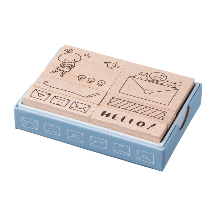 mizutama 木製スタンプセット レター