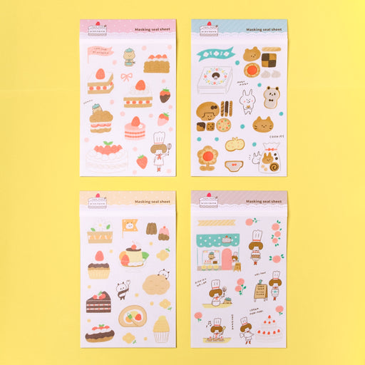 〈CAKE SHOP mizutama〉マスキングシールシート - 八文字屋OnlineStore