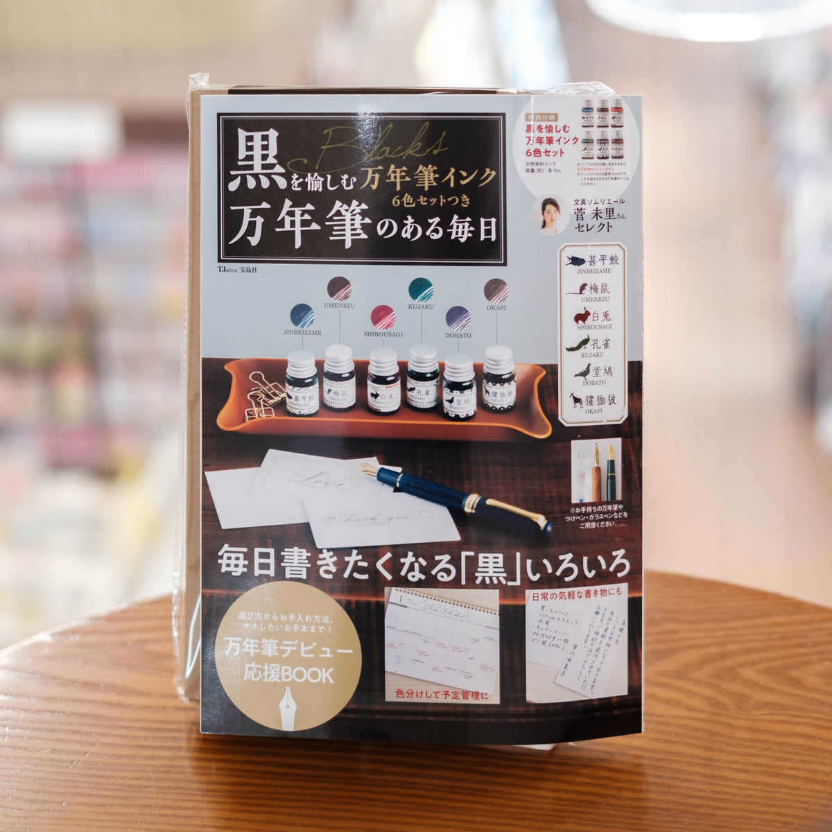 黒を愉しむ万年筆インク6色セットつき 万年筆のある毎日 | 八文字屋