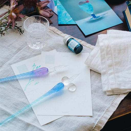 空色のクリームソーダガラスペン | 八文字屋OnlineStore