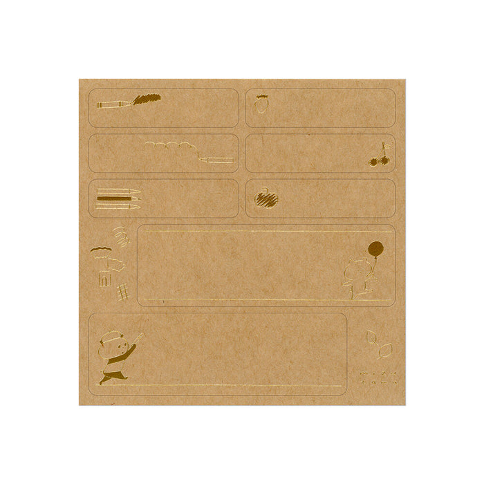 +lab×mizutama お絵描きの時間 箔押し枠シール - 八文字屋OnlineStore