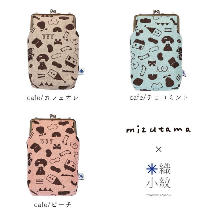 mizutama × 米織小紋 スマホがま口 - 八文字屋OnlineStore