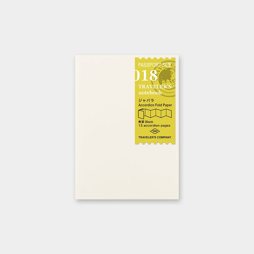 TRAVELER’S notebook (Passport Size) Refill Accordion Fold Paper - 八文字屋OnlineStore